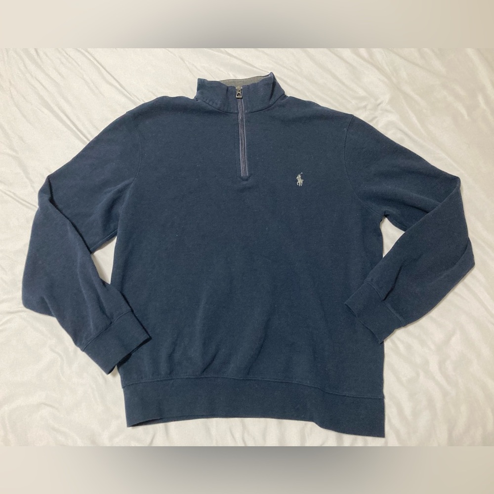 Polo Ralph Lauren 1/4 Zip Sweater Navy Medium